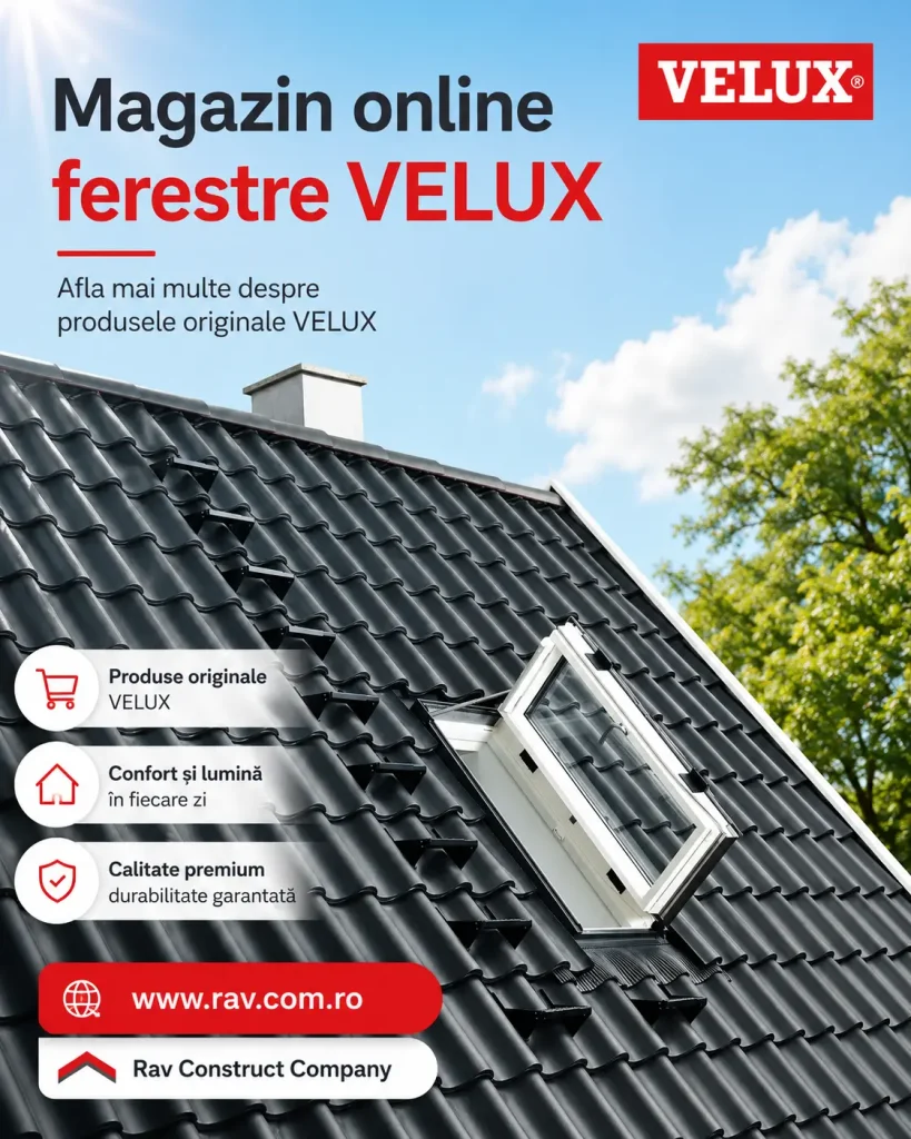 Fereastra VELUX pentru acoperis inclinat www.rav.com.ro