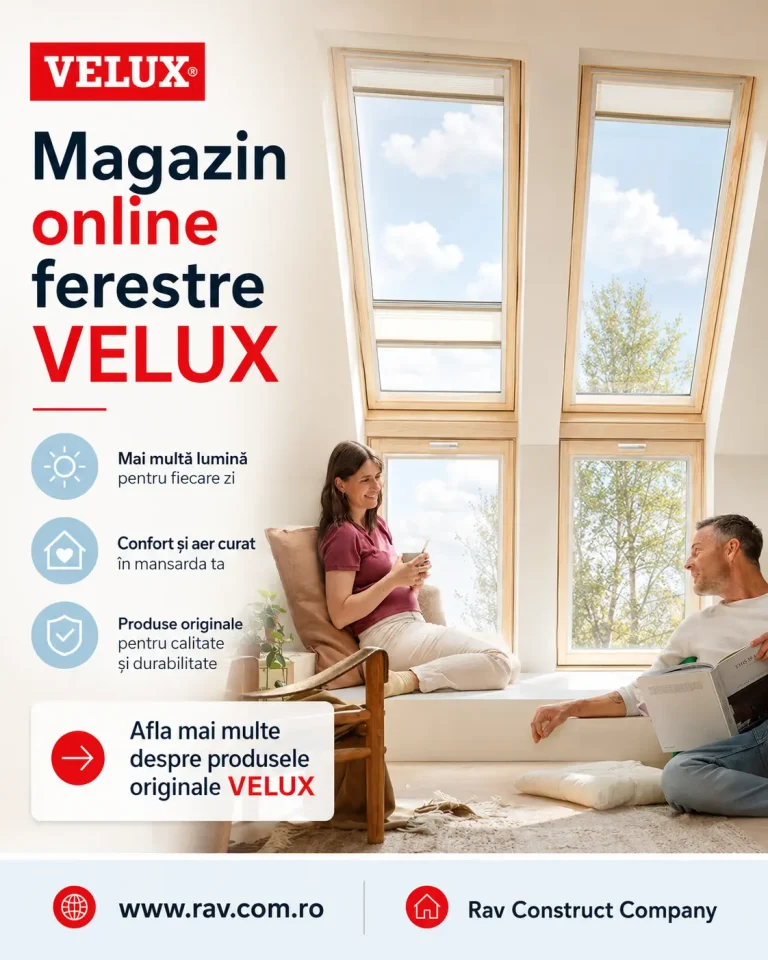 Ferestre VELUX cu accesorii originale www.rav.com.ro