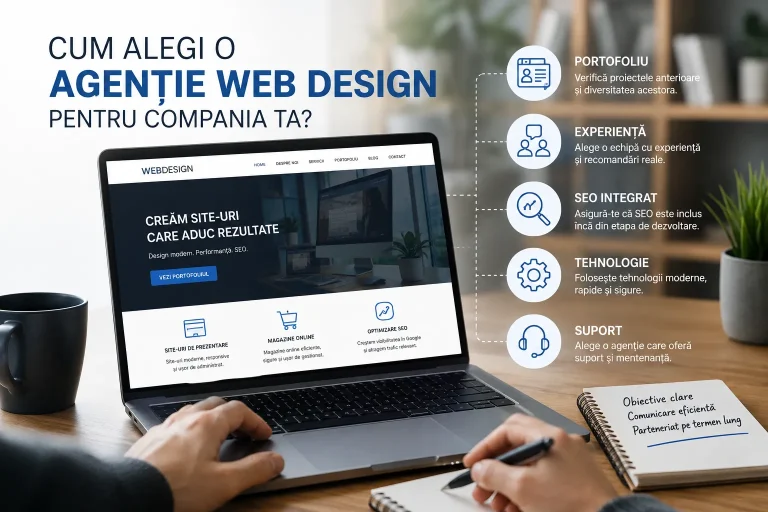 Cum alegi o agenție web design pentru compania ta? Ghid complet Cum alegi o agenție web design pentru compania ta