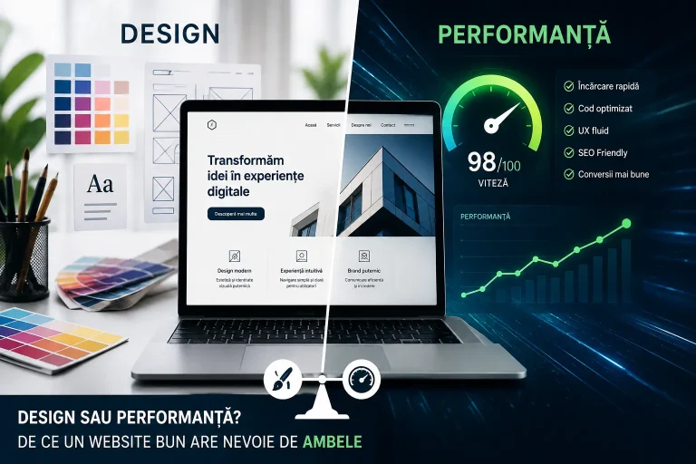 Website design și performanță: de ce un website bun are nevoie de ambele Website design și performanță de ce un website bun are nevoie de ambele