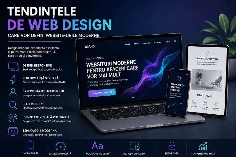 tendințe web design